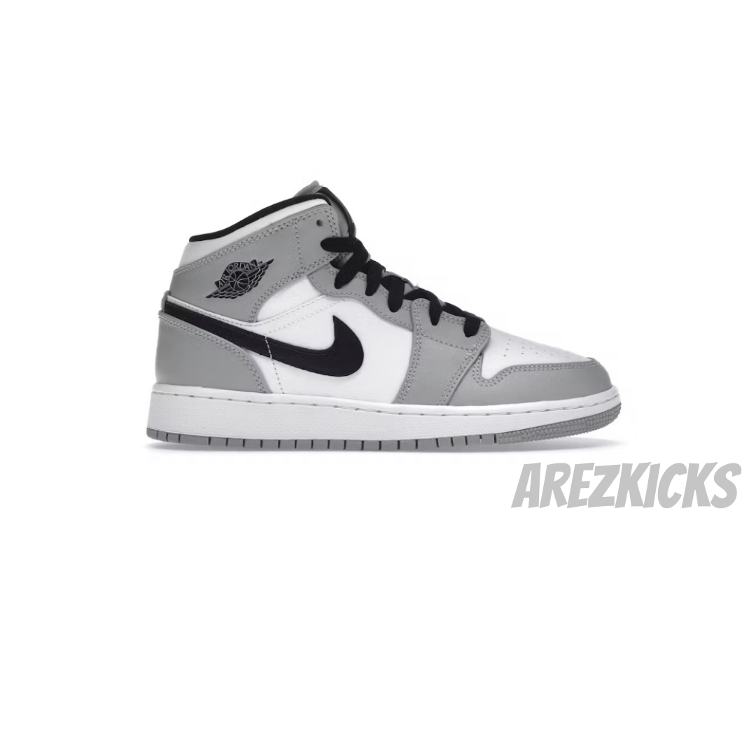 Jordan 1 Mid Light Smoke Grey GS