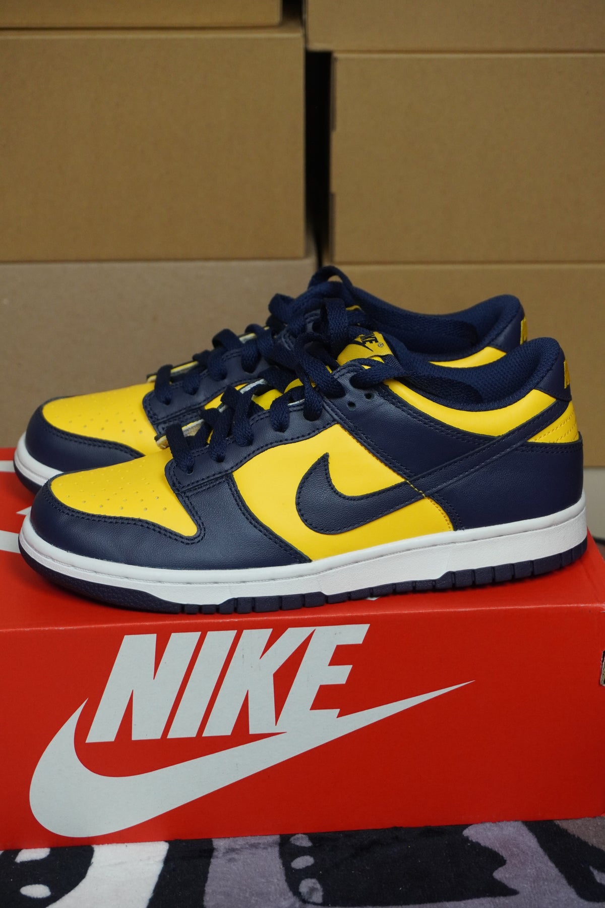 Nike Dunk Low Michigan GS - Replacement Box - Used