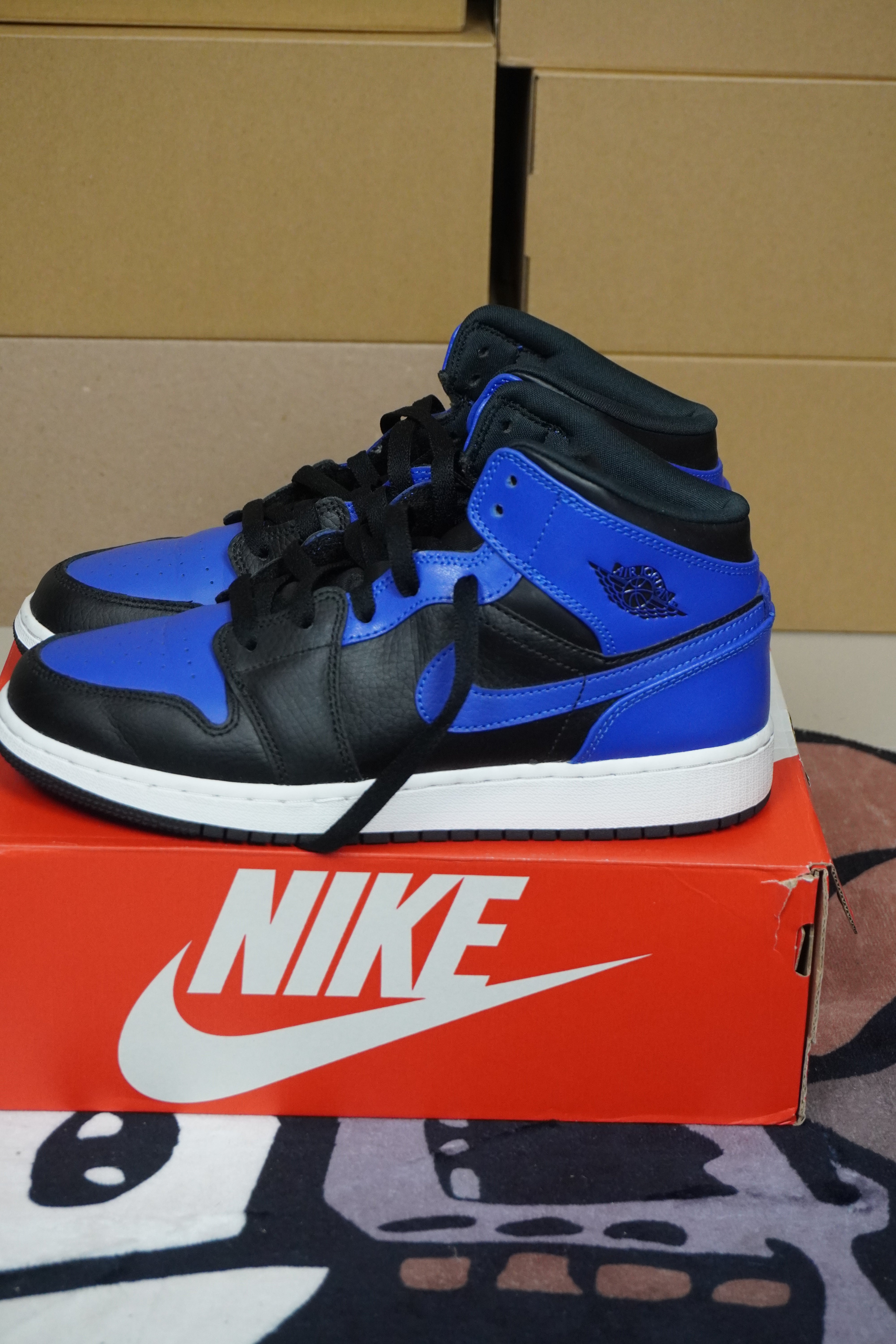 Jordan 1 Mid 'Hyper Royal' GS - Replacement Box - Used